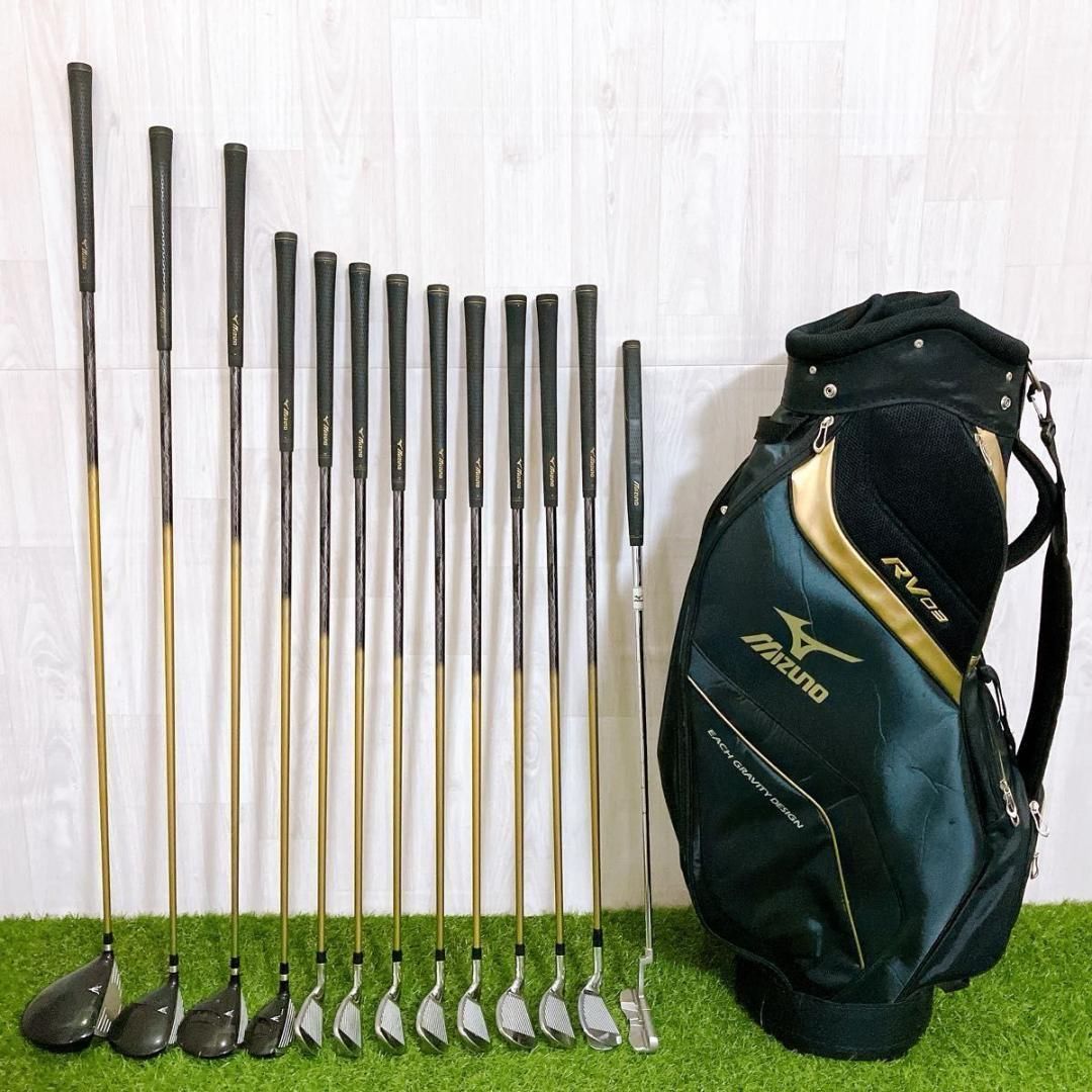 豪華13本 MIZUNO RV03 ミズノ メンズゴルフセット 初心者 入門 R 豪華フルセット ミズノ RV03 ゴルフクラブセット 初心者 R 男性 メンズ