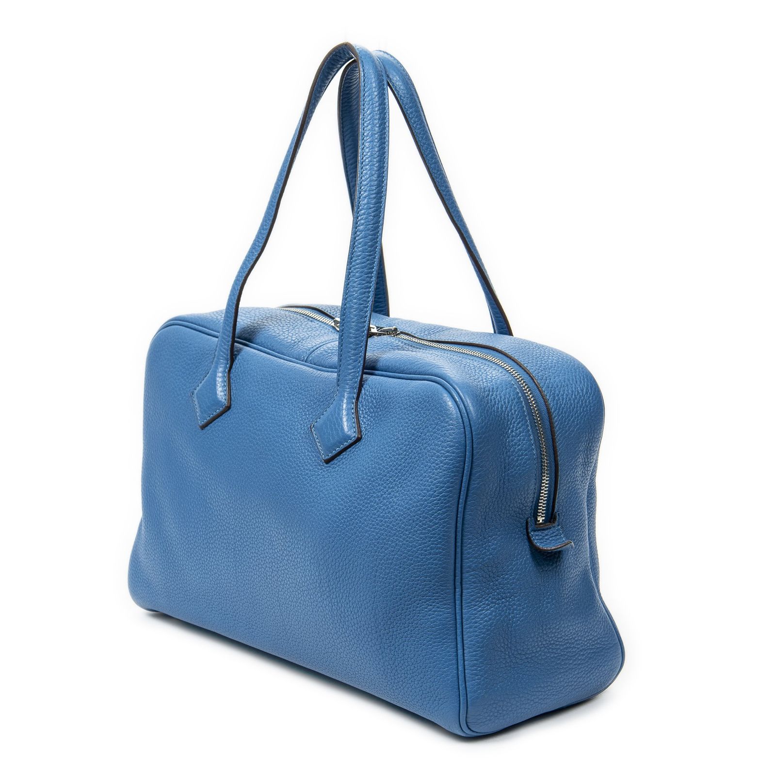 HERMES エルメスヴィクトリア エランブルーパラダイスクレマンスレザーA