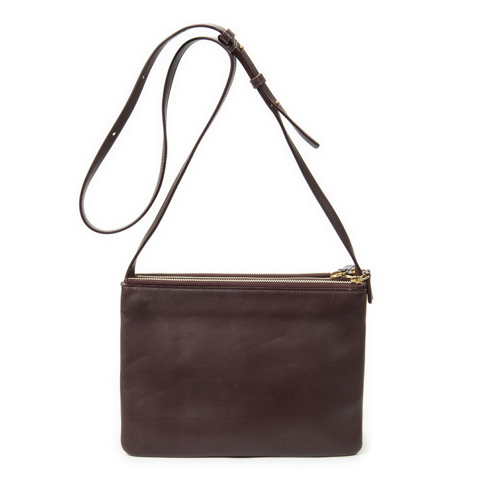 クロスボディバーガンディカーフスキンレザーA