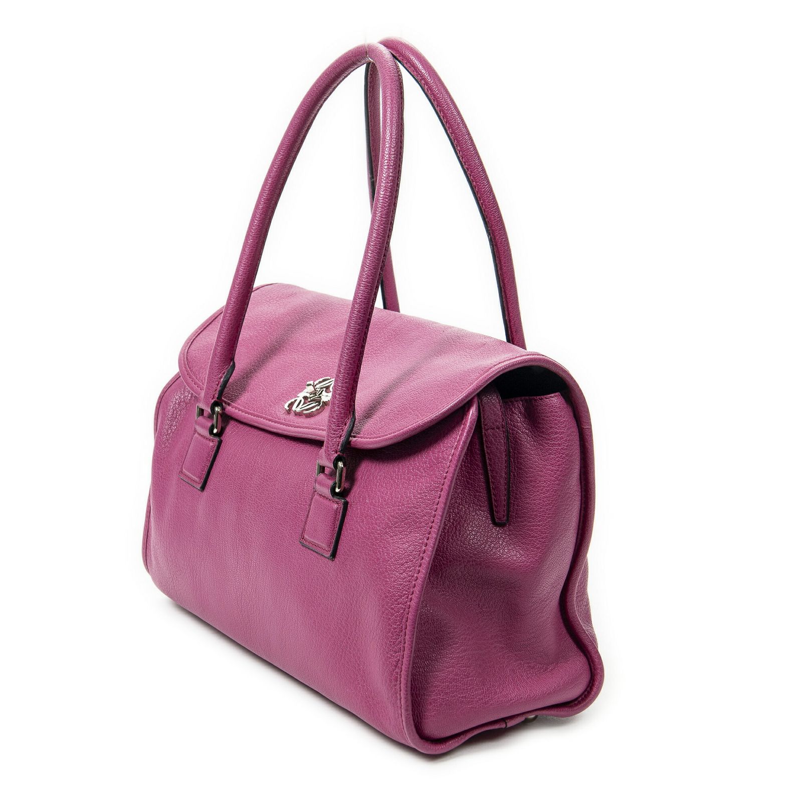 LOEWE ロエベアラモフューシャピンクゴートスキンレザーA