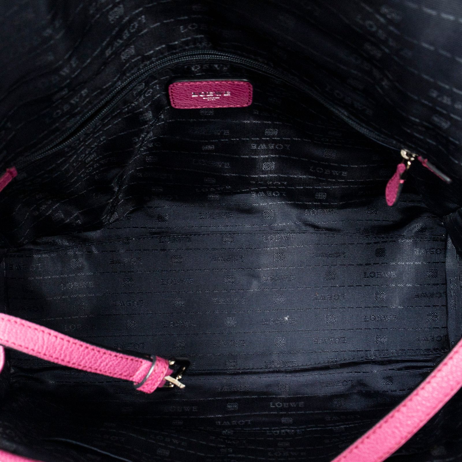 ロエベアラモフューシャピンクゴートスキンレザーA