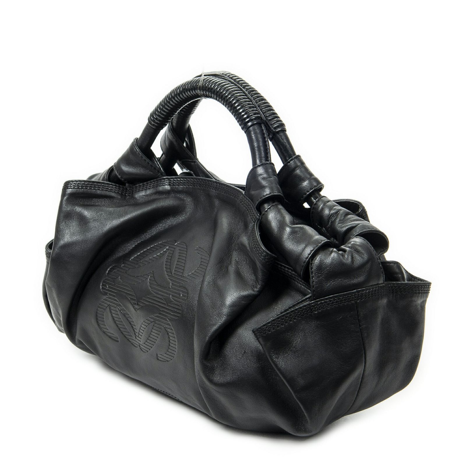 LOEWE ロエベ小 Aire Brisa ホーボー黒カーフスキンレザーA