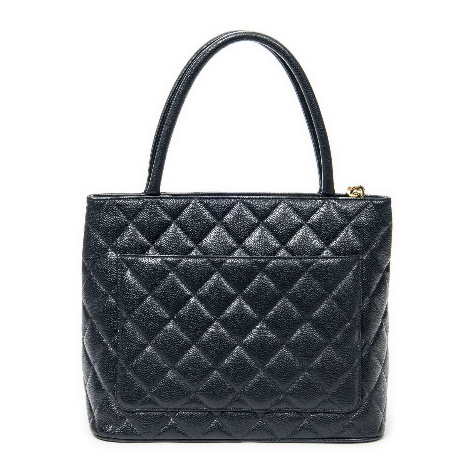  CHANEL シャネルメダリオントートネイビーマトラッセキャビアレザーA メッセンジャーバッグ ショルダーバッグ