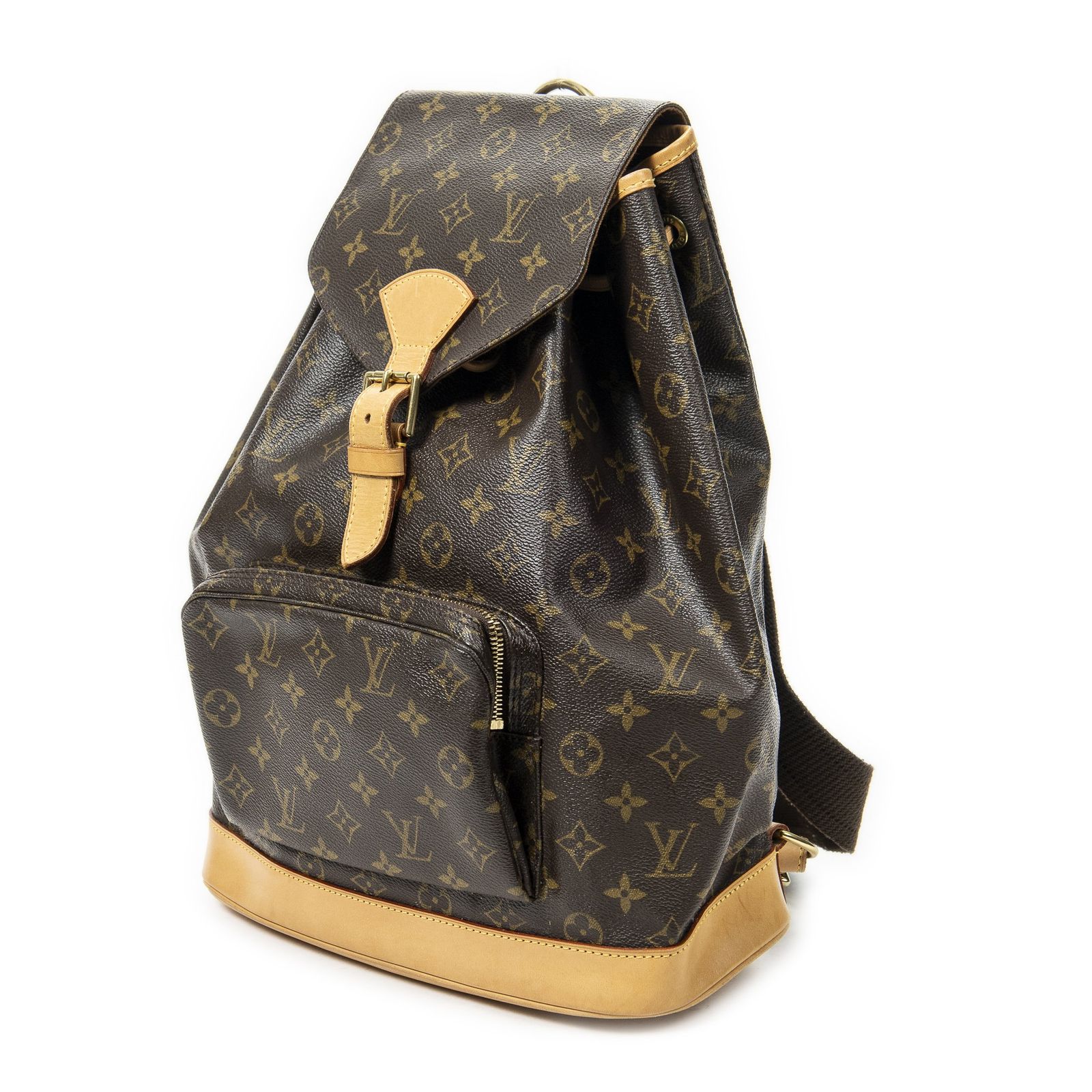 ルイヴィトンモンスリー茶色モノグラムキャンバスA