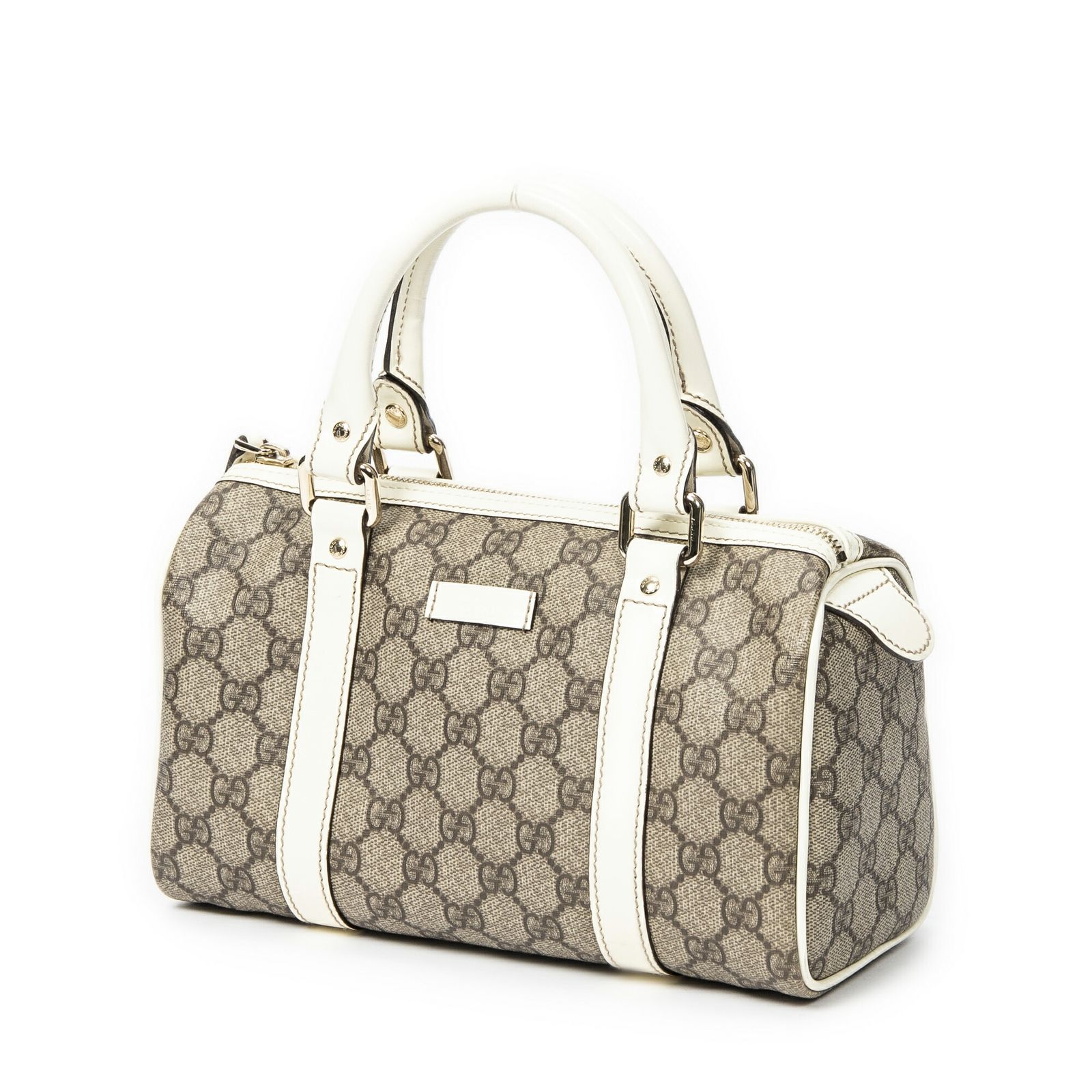 GUCCI グッチホワイト ベージュスプリームPVCキャンバスA