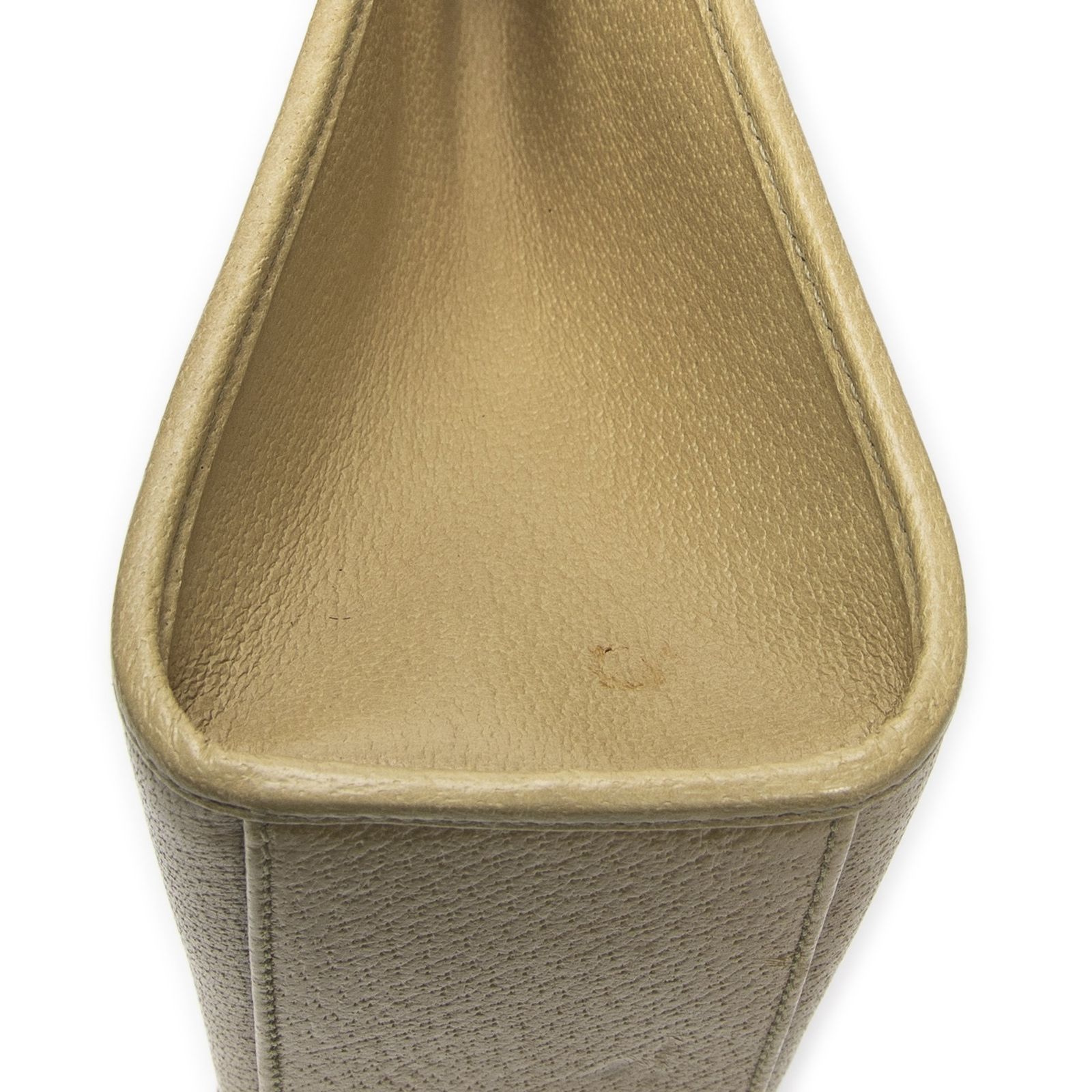 トート緑グレインカーフスキンレザーA