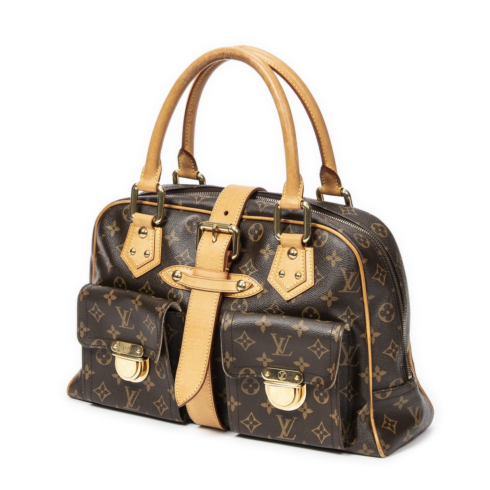 LOUIS VUITTON ルイヴィトンマンハッタン茶色モノグラムキャンバスAB