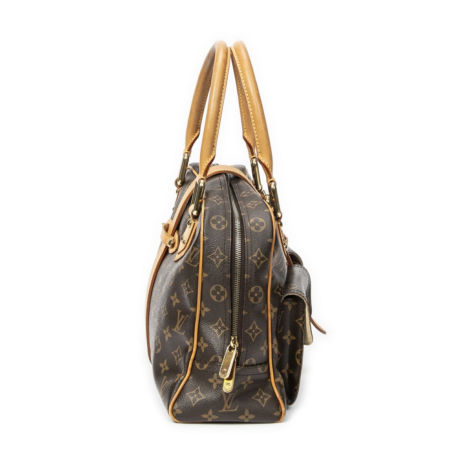 ルイヴィトンマンハッタン茶色モノグラムキャンバスAB