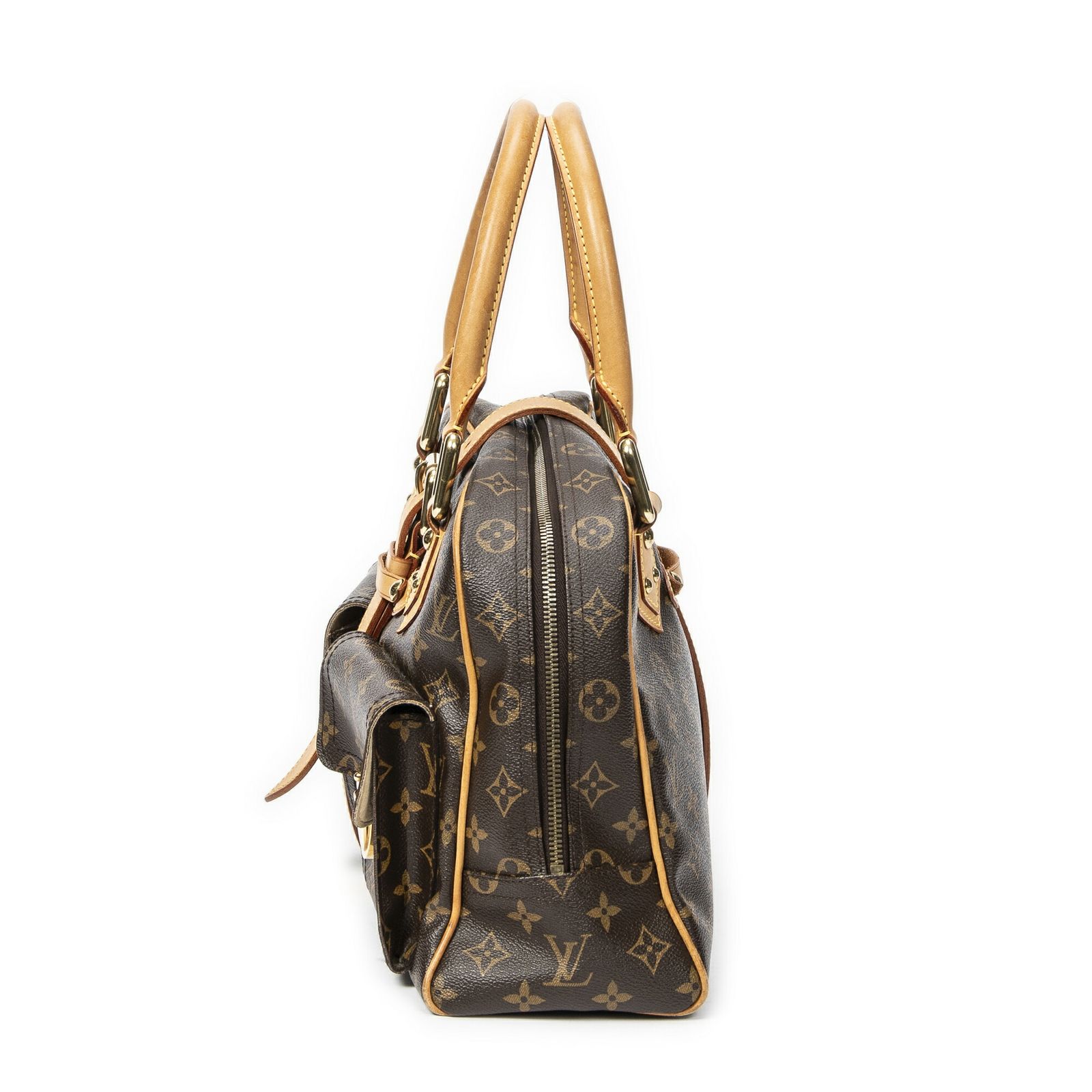  LOUIS VUITTON ルイヴィトンマンハッタン茶色モノグラムキャンバスAB その他 バッグ