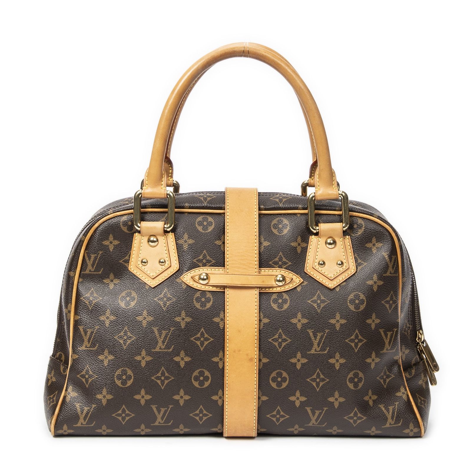 VUITTON ルイヴィトンマンハッタン茶色モノグラムキャンバスAB