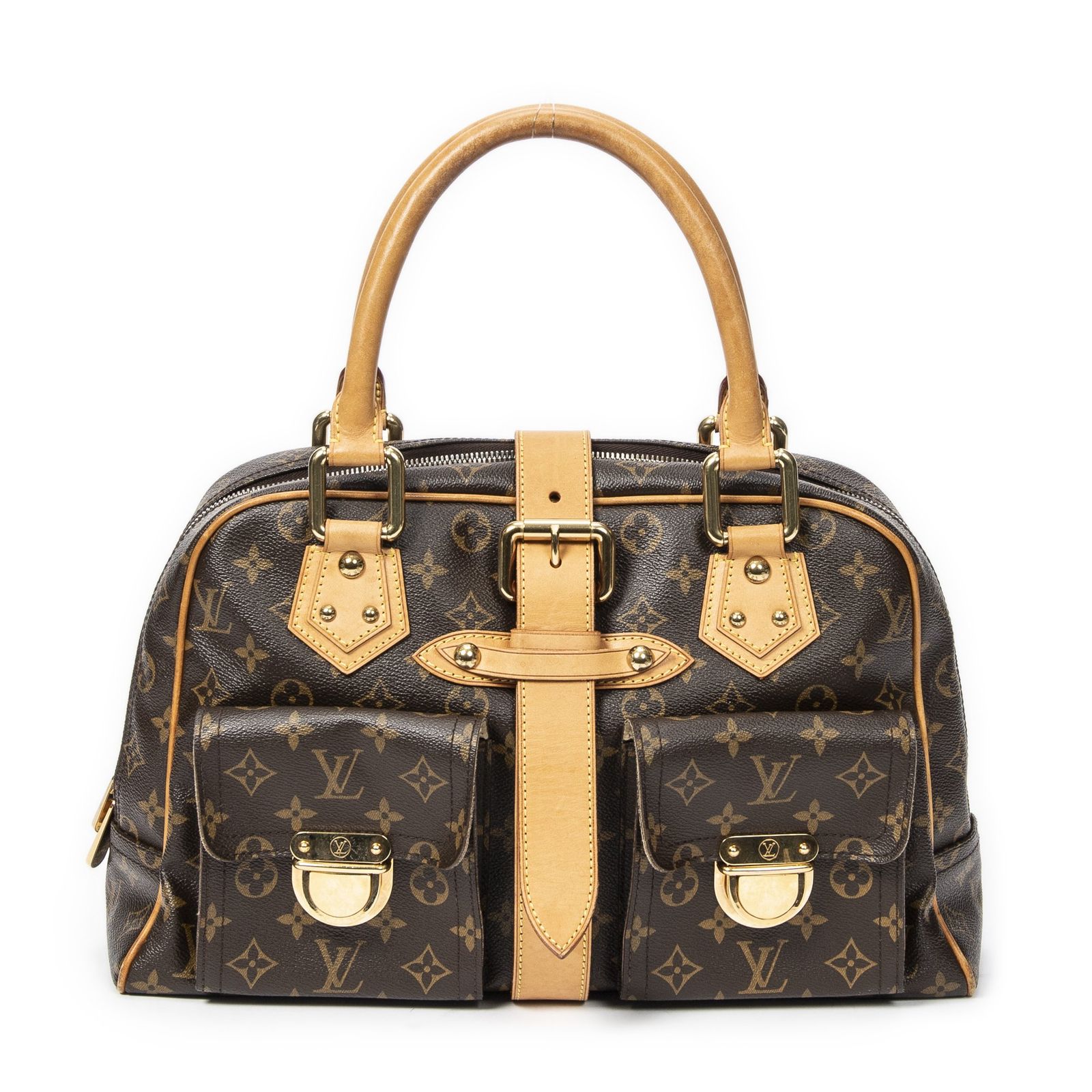 LOUIS VUITTON ルイヴィトンマンハッタン茶色モノグラムキャンバスAB