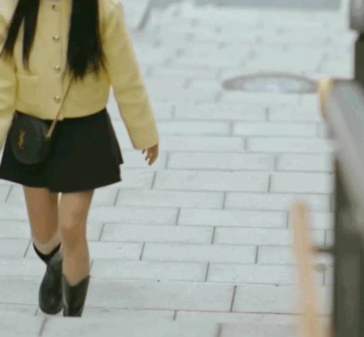 マージュ ライトイエロー 公傷亭 ツイード ジャケット 38