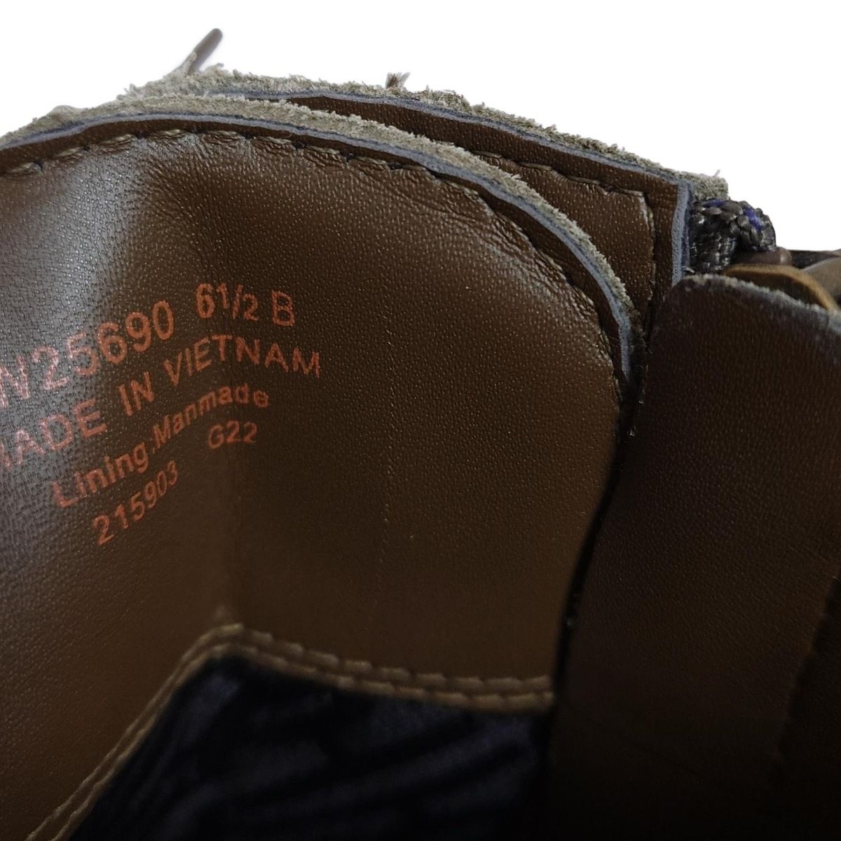  COLE HAAN コールハーン ショートブーツ 6 1 2 レディース - カーキ レースアップ サイドジップ ブーティ ブーツ