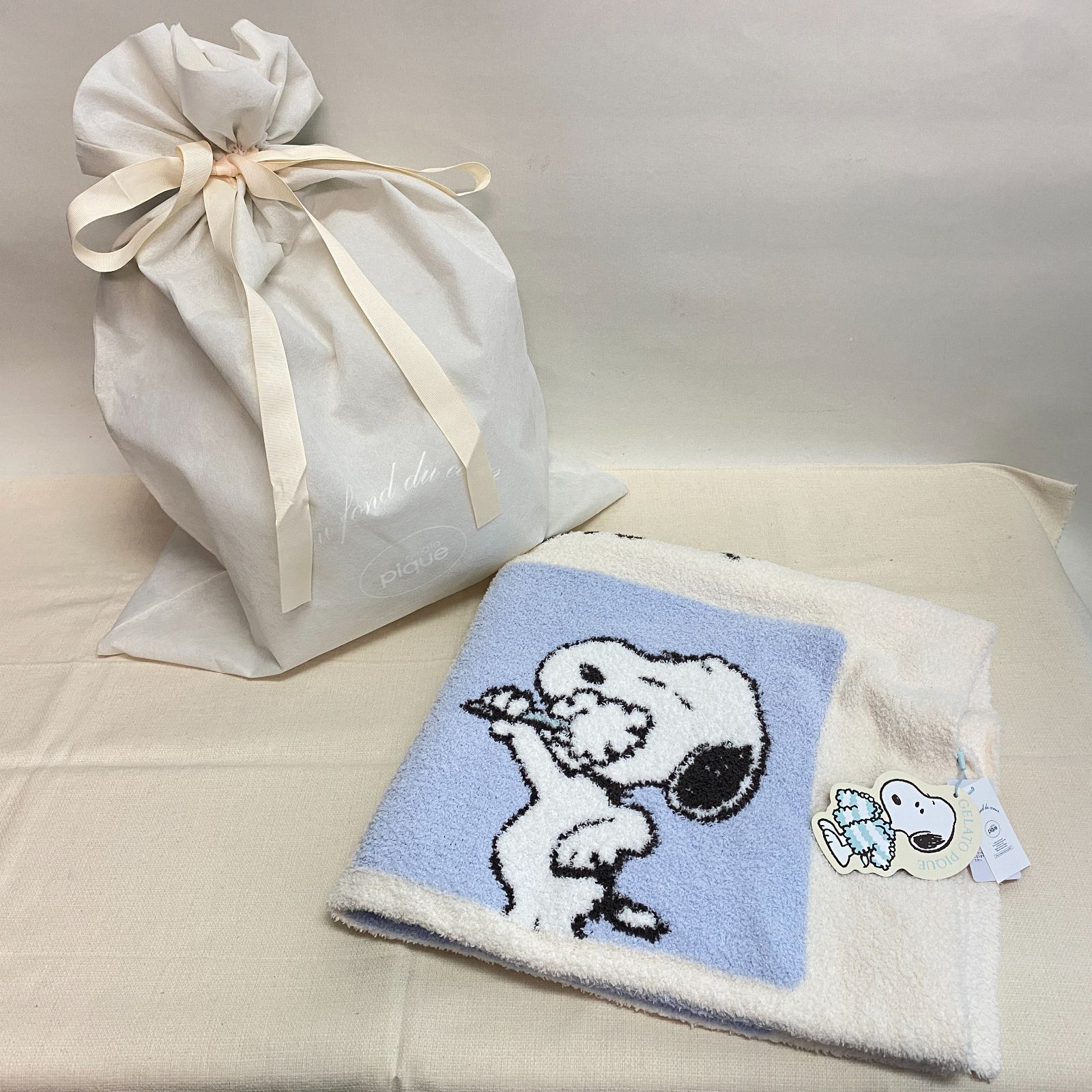 浜館68-640 店舗併売品 gelato pique ジェラート ピケ PEANUTS オリジナルアートブランケット 品