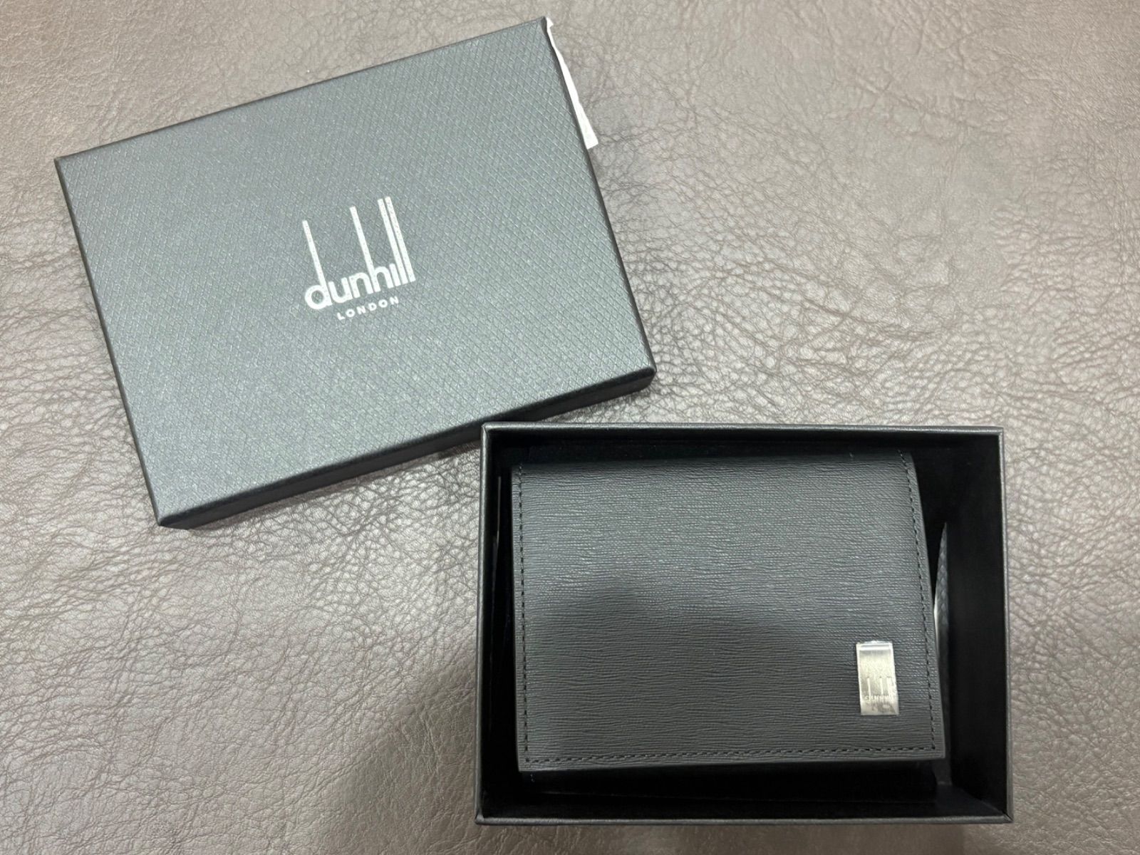 未使用品 ダンヒル dunhill コインケース 小銭入れ レザー 黒 - メルカリ