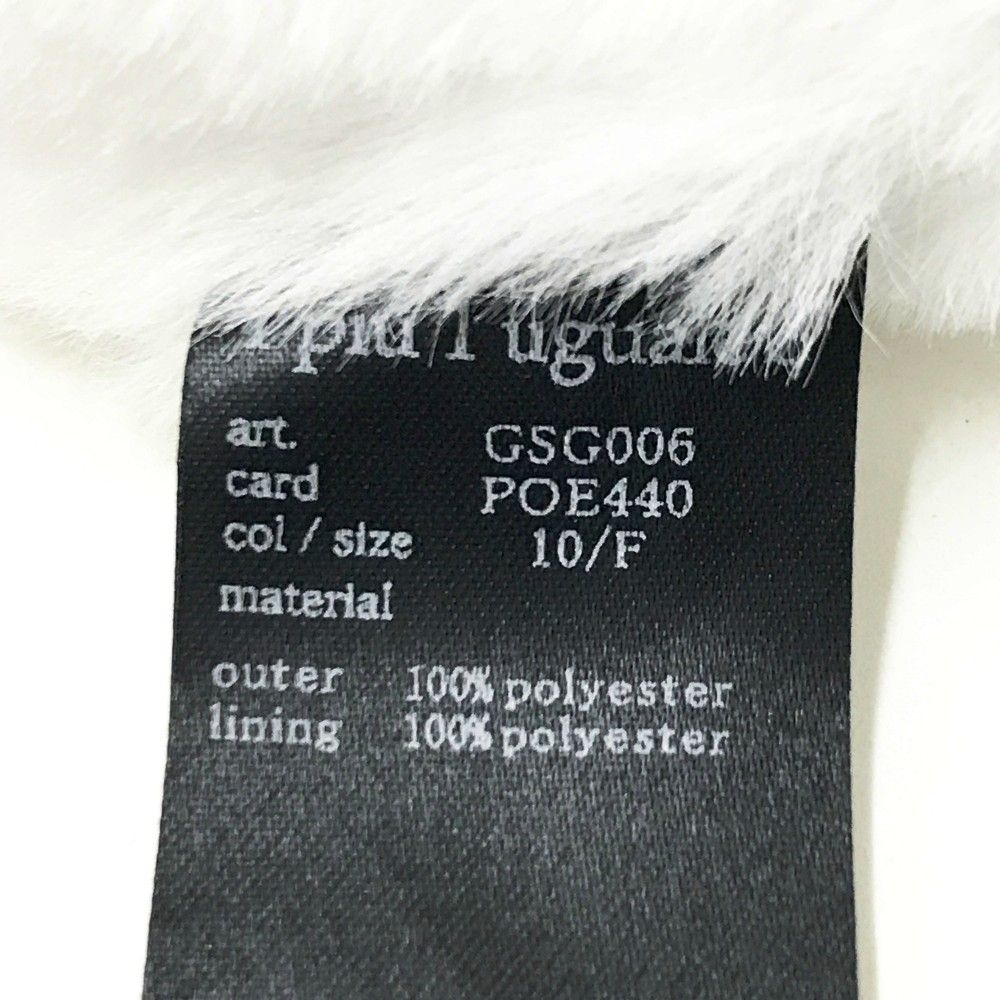 1PIU1UGUALE3 GOLF GSG006 ネックウォーマー ファー ホワイト系 人気 F