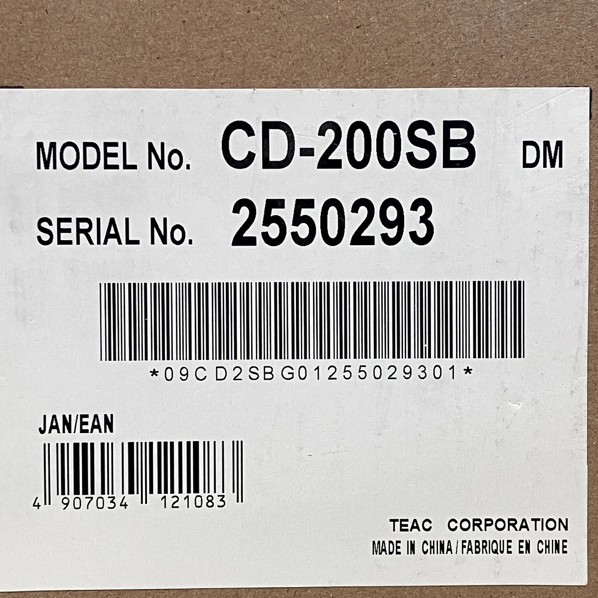 【100%本物保証】 TASCAM CD-200SB 業務用 CDプレーヤー タスカム オーディオ 音響機器 F10611215