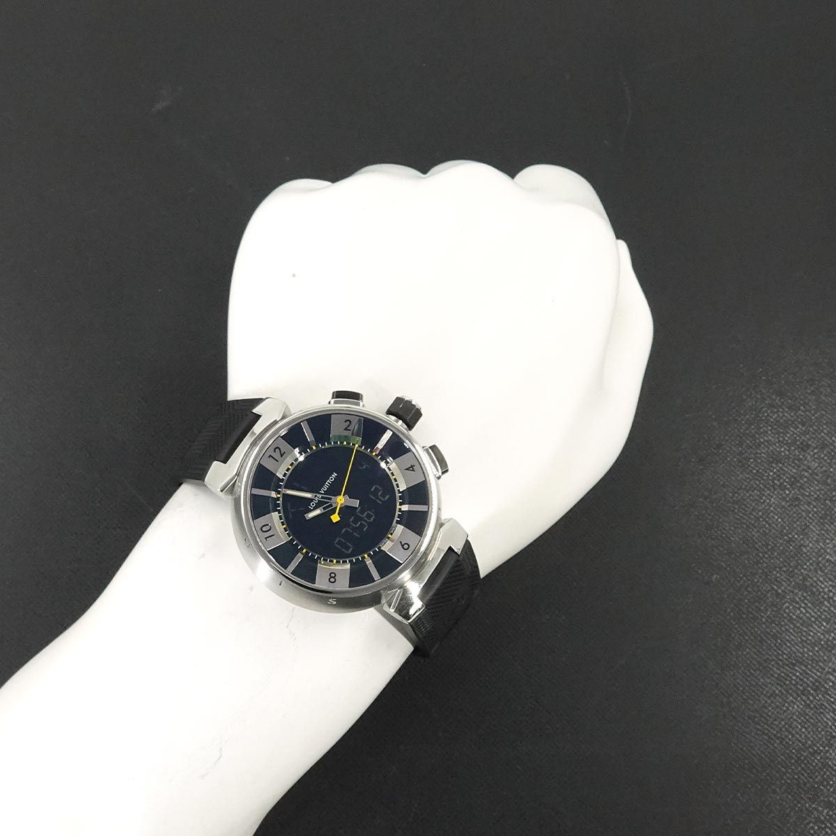 ルイ ヴィトン LOUIS VUITTON タンブール インブラック Q118F メンズ  