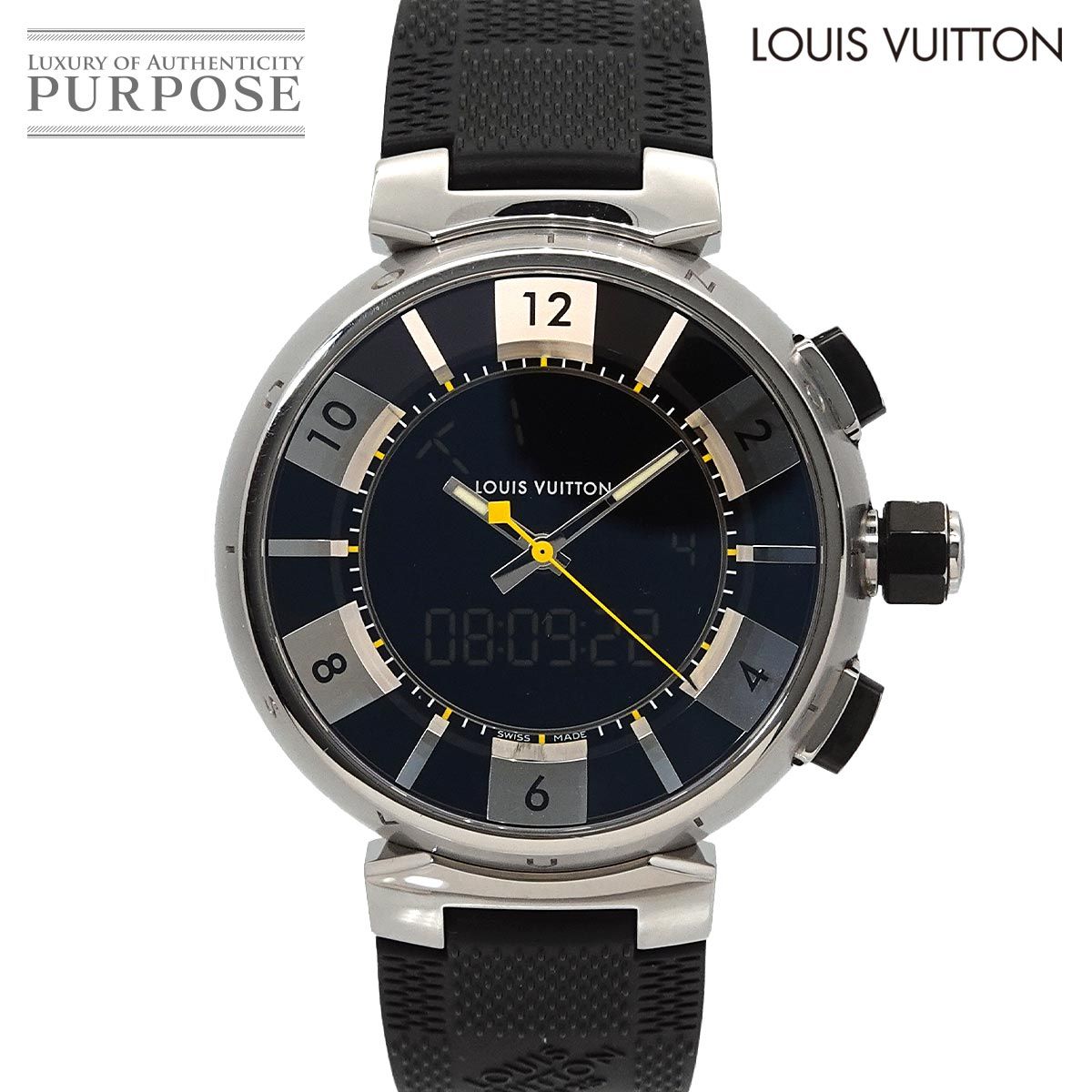 ルイ ヴィトン LOUIS VUITTON タンブール インブラック Q118F メンズ  