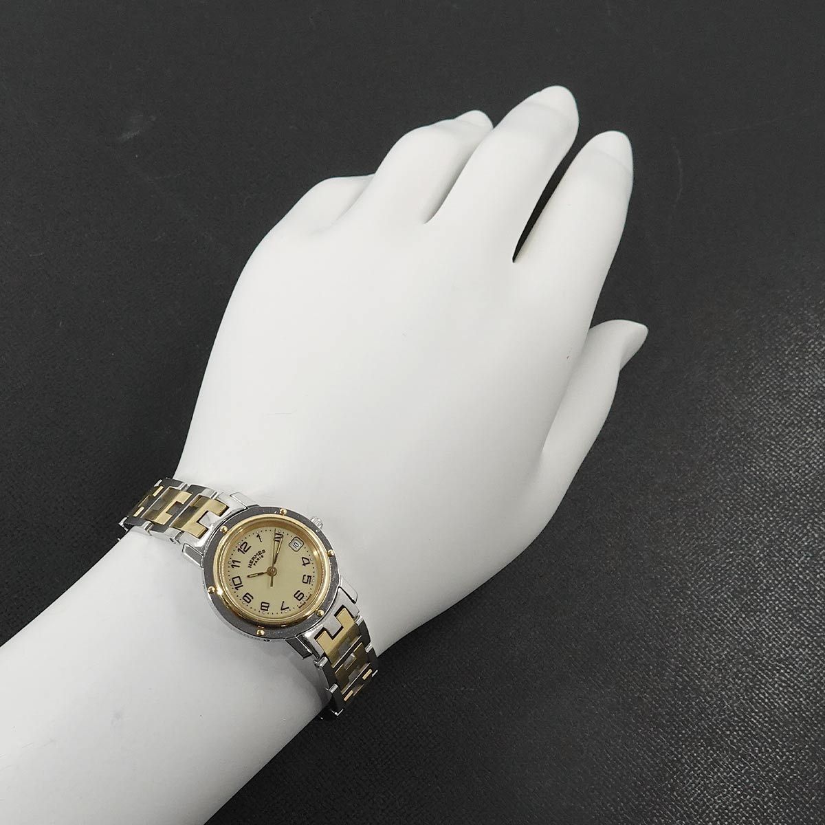 エルメス HERMES クリッパー コンビ CL4 220 ヴィンテージ レディース