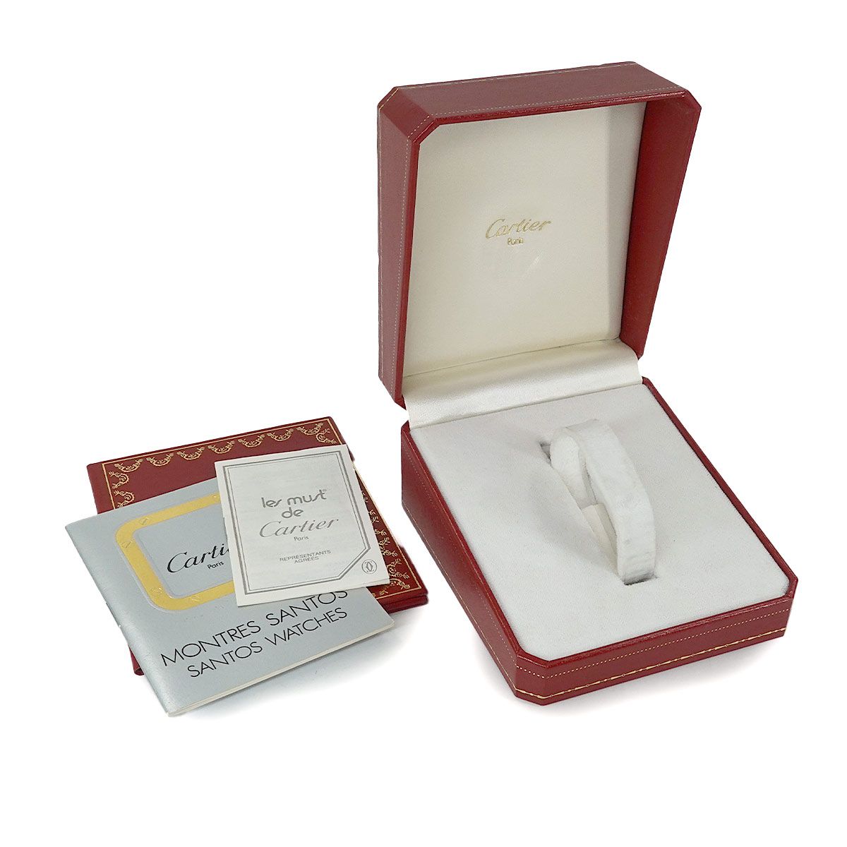 カルティエ Cartier サントスオクタゴンSM コンビ ヴィンテージ デイト アイボリー YG クォーツ Santos octagon