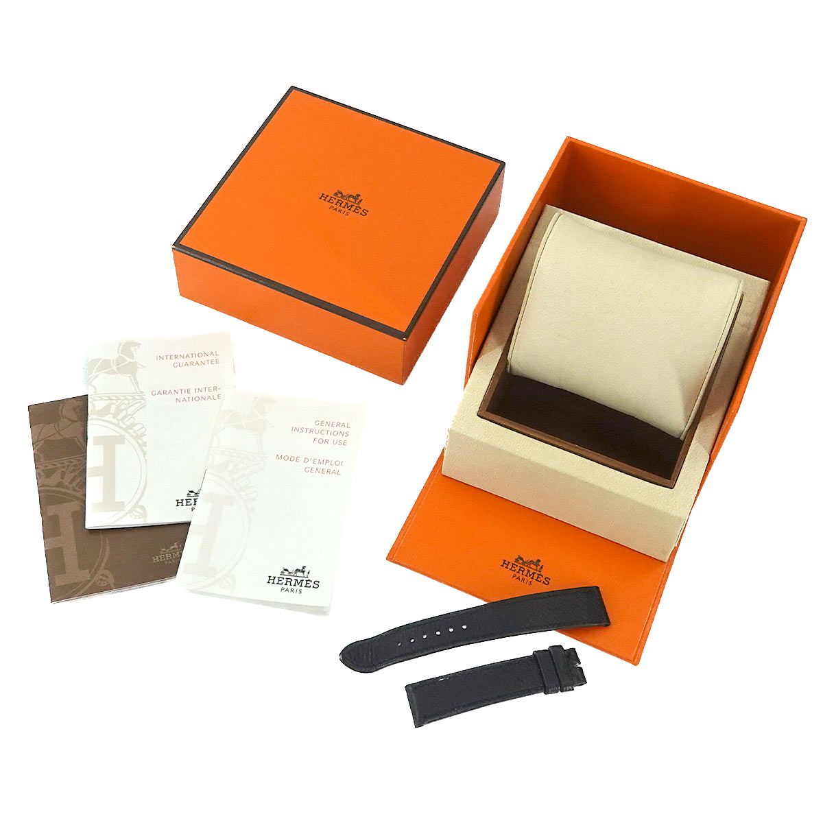 エルメス HERMES Hウォッチ ドゥブルトゥール HH 1 210 レディース 腕時計 アイボリー クォーツ ウォッチ