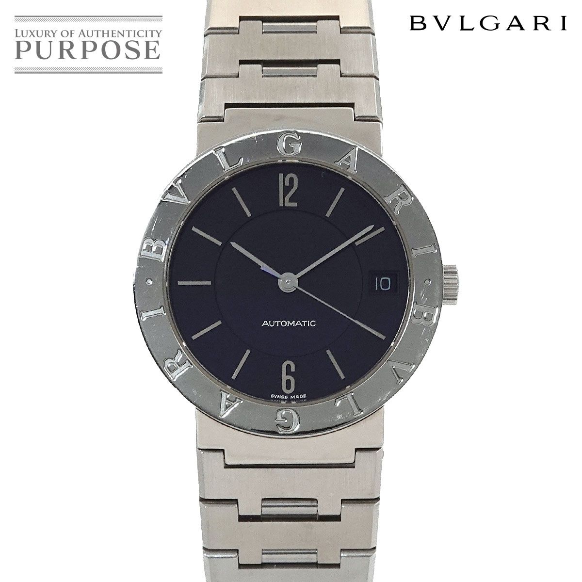 ブルガリ BVLGARI ブルガリブルガリ BB33SSD AUTO メンズ 腕時計 デイト ブルー オートマ 自動巻き ウォッチ BVLGARIBVLGARI 90301617