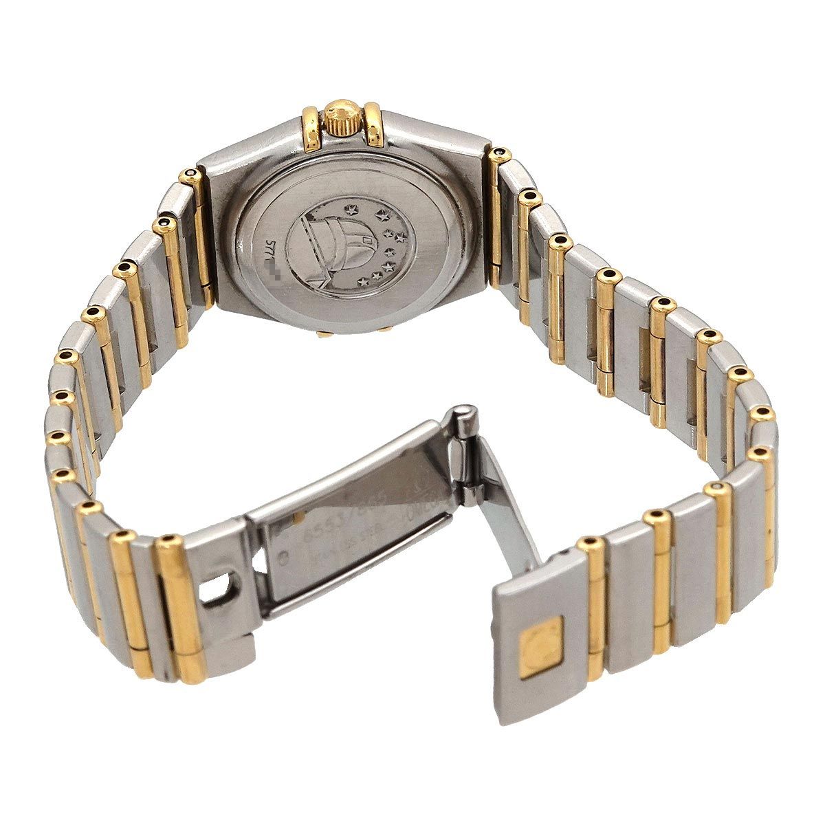  オメガ OMEGA コンステレーション ミニ コンビ 1262 15 レディース 腕時計 12 P ダイヤモンド ゴールド YG クォーツ Constellation 腕時計(クォーツ) 腕時計(アナログ)