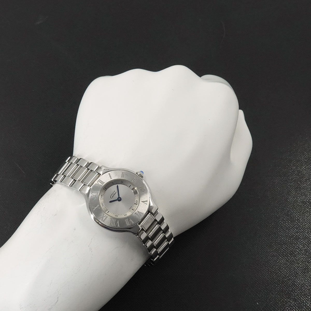  カルティエ Cartier マスト21 ヴァンティアン ボーイズ 腕時計 シルバー クォーツ ウォッチ 腕時計(クォーツ) 腕時計(アナログ)