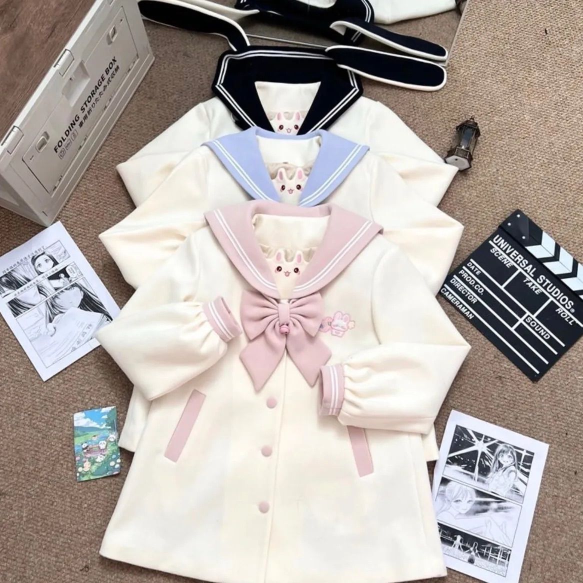 セーラー風うさみみコート 地雷系 量産型 Lolita ロリータ うさ耳