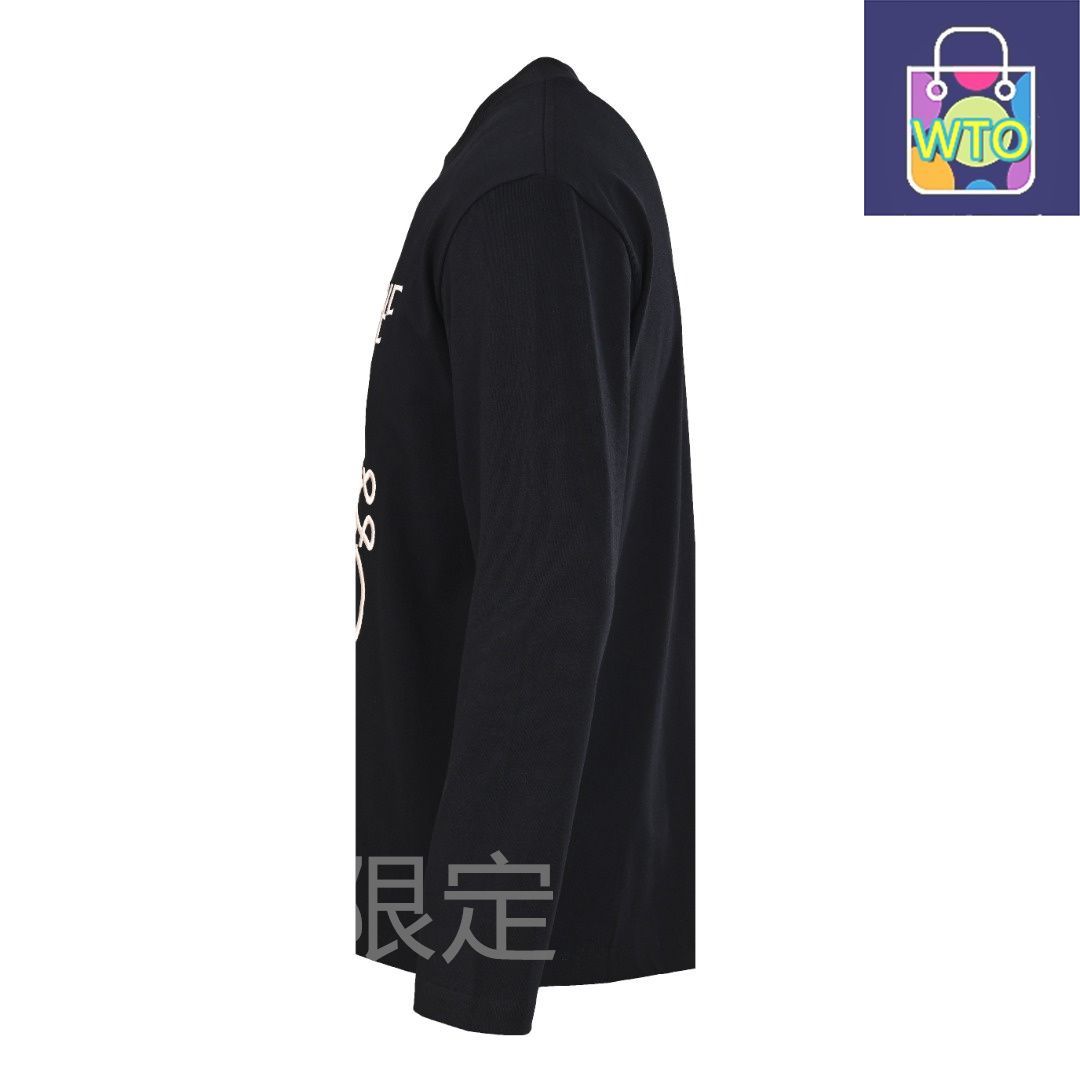 今日 Loewe ロエベ 位置違いロゴ立体刺繍長袖Tシャツシリーズ 長絨棉素材使用アウター トップス