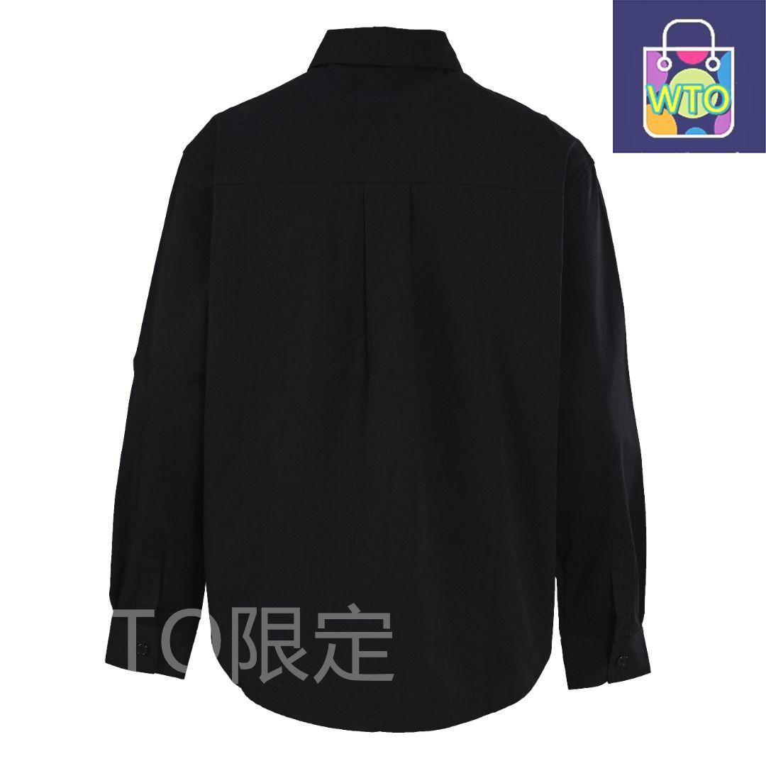 裾ロゴ刺繍長袖シャツシリーズ