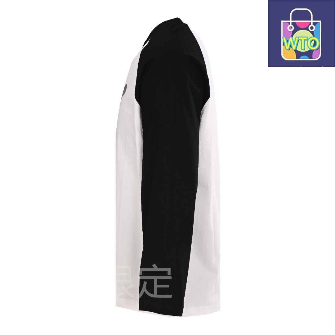 今日 We 11 done ウェルダン 植毛ベアー柄接ぎ ボーダーラウンドスリーブTシャツシリーズ 320 g双糸純綿素材アウター トップス