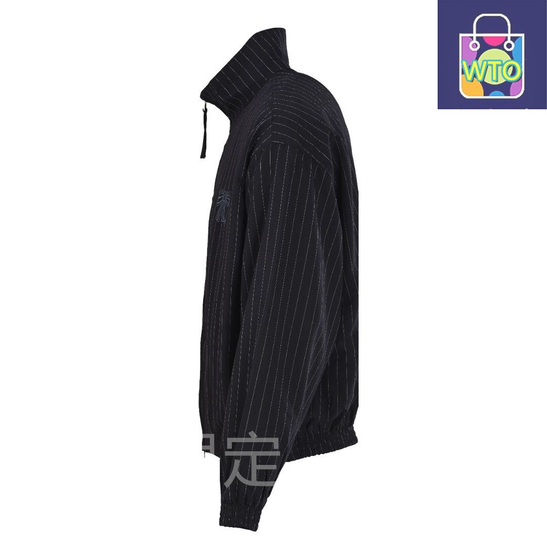 今日 ACNE STUDIOS アクネスタジオス リボン縦縞ジャケットシリーズ サンドウォッシュ加工不易変形アウター トップス