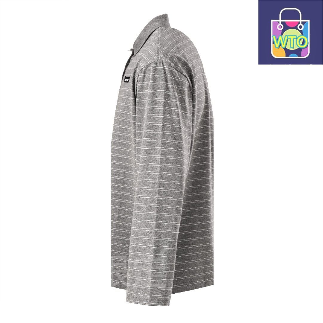 今日 Miu ミューミュー 小ロゴ縞柄カットソー襟長袖ポロシャツシリーズ 高密度ニット襟不変形アウター トップス