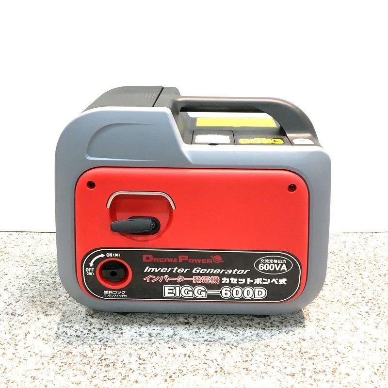 Nakatomi ナカトミ インバーター発電機 EIGG-600D カセットボンベ式 DREAM POWER エコモード 非常用電源 防災備蓄 屋外作業 DW3624