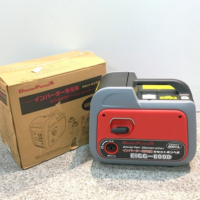 Nakatomi ナカトミ インバーター発電機 EIGG-600D カセットボンベ式 DREAM POWER エコモード 非常用電源 防災備蓄 屋外作業 DW3624