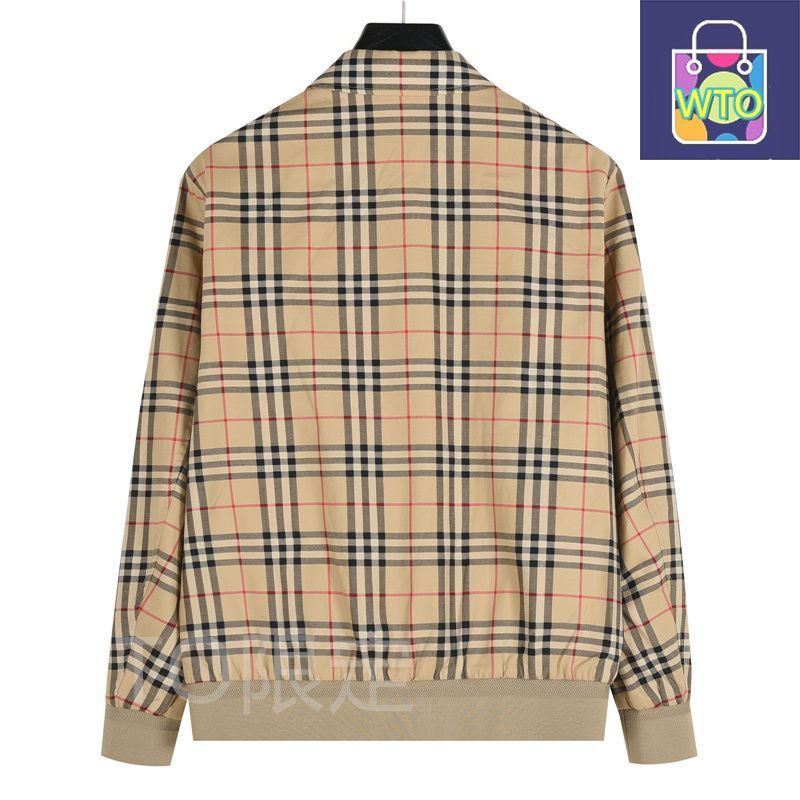 今日 Burberry バーバリー チェック柄ジッパーリバーシブル ジャケットシリーズ 軽量保温デザインアウター トップス