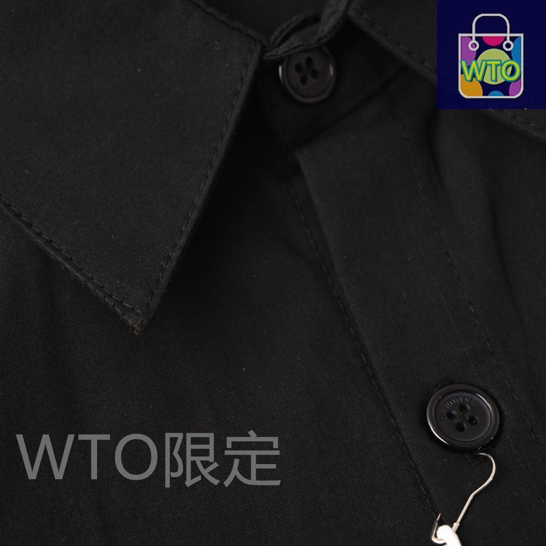 シンプル刺繍デザインアウター トップス