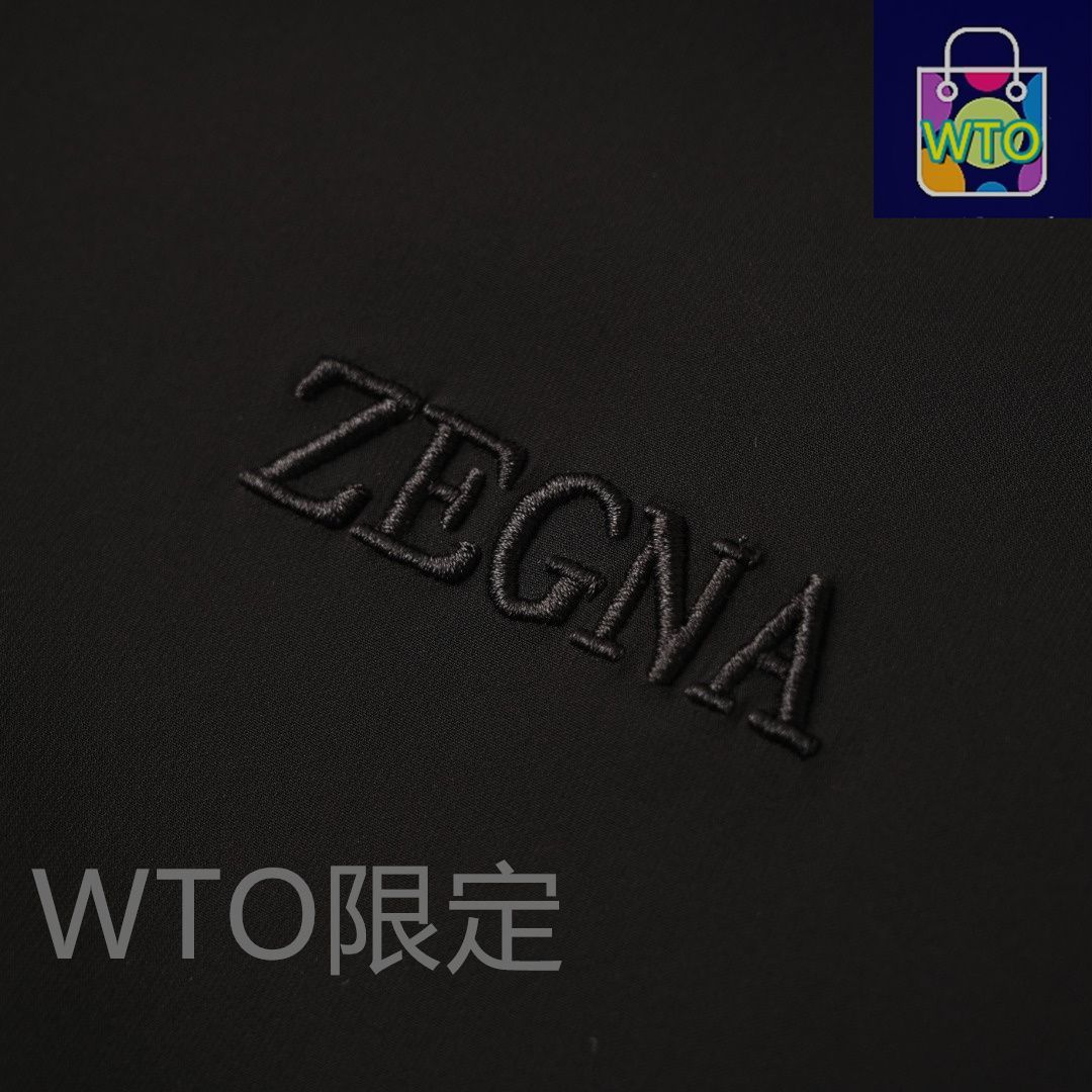  今日 Zegna ゼニア 両面着用リバーシブル ジャケットシリーズ 黒 軽量保温 地紋ロゴアウター トップス トップス バレエ