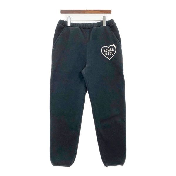 HUMAN MADE ヒューマンメイド フリース パンツ スウェット ジョガーパンツ イージー ロゴ メンズ Mサイズ ブラック ズボン DM17299