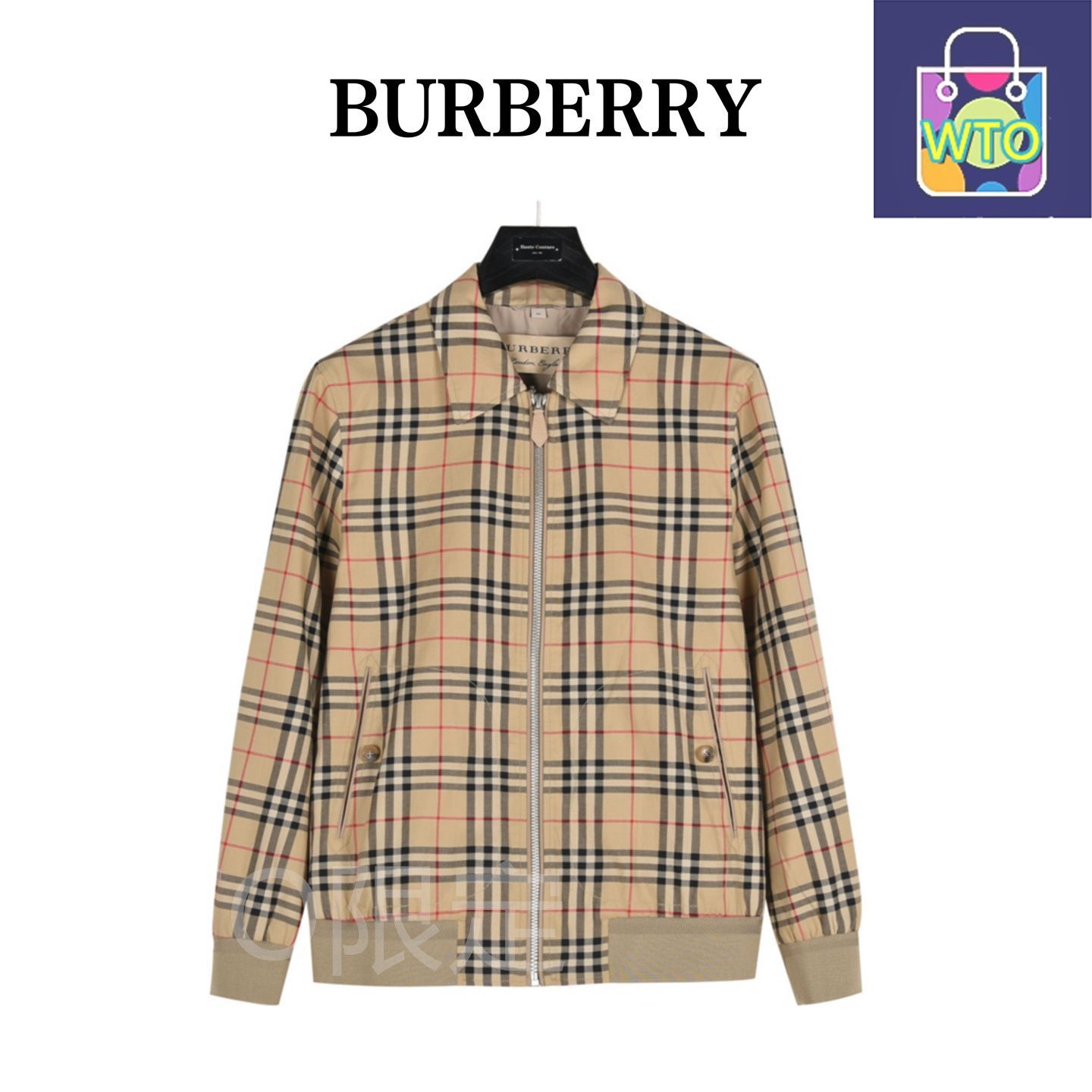 今日 Burberry バーバリー チェック柄ジッパーリバーシブル ジャケットシリーズ 軽量保温デザインアウター トップス