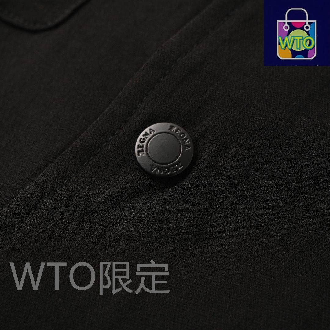  今日 Zegna ゼニア ボタンシャツ ジャケットシリーズ 地紋ロゴ 軽量保温 黒 米白アウター トップス トップス バレエ