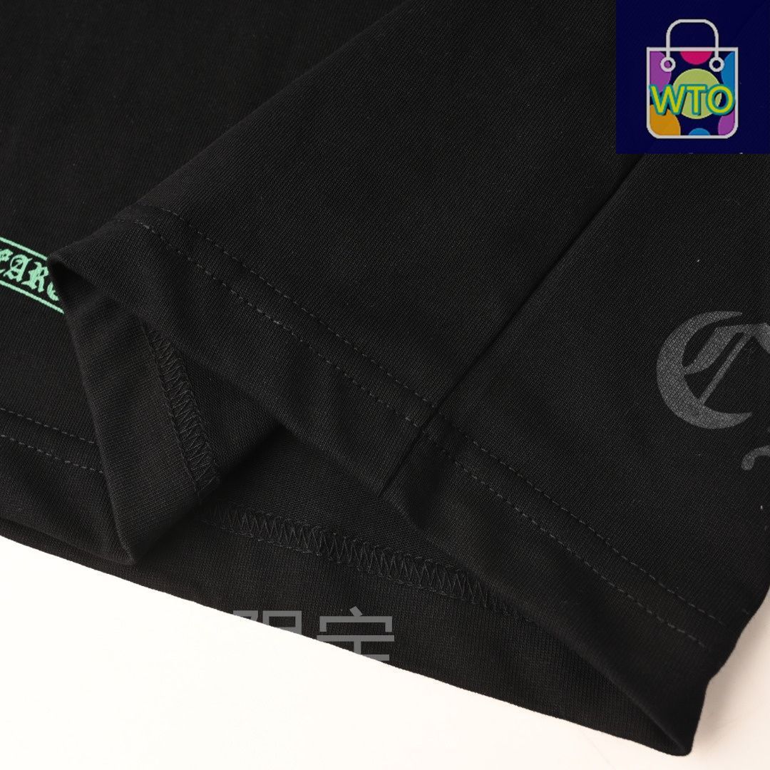  今日 Chrome Hearts クロムハーツ 緑クロスファントムプリント長袖Tシャツシリーズ 280 g双糸純綿素材アウター トップス トップス バレエ