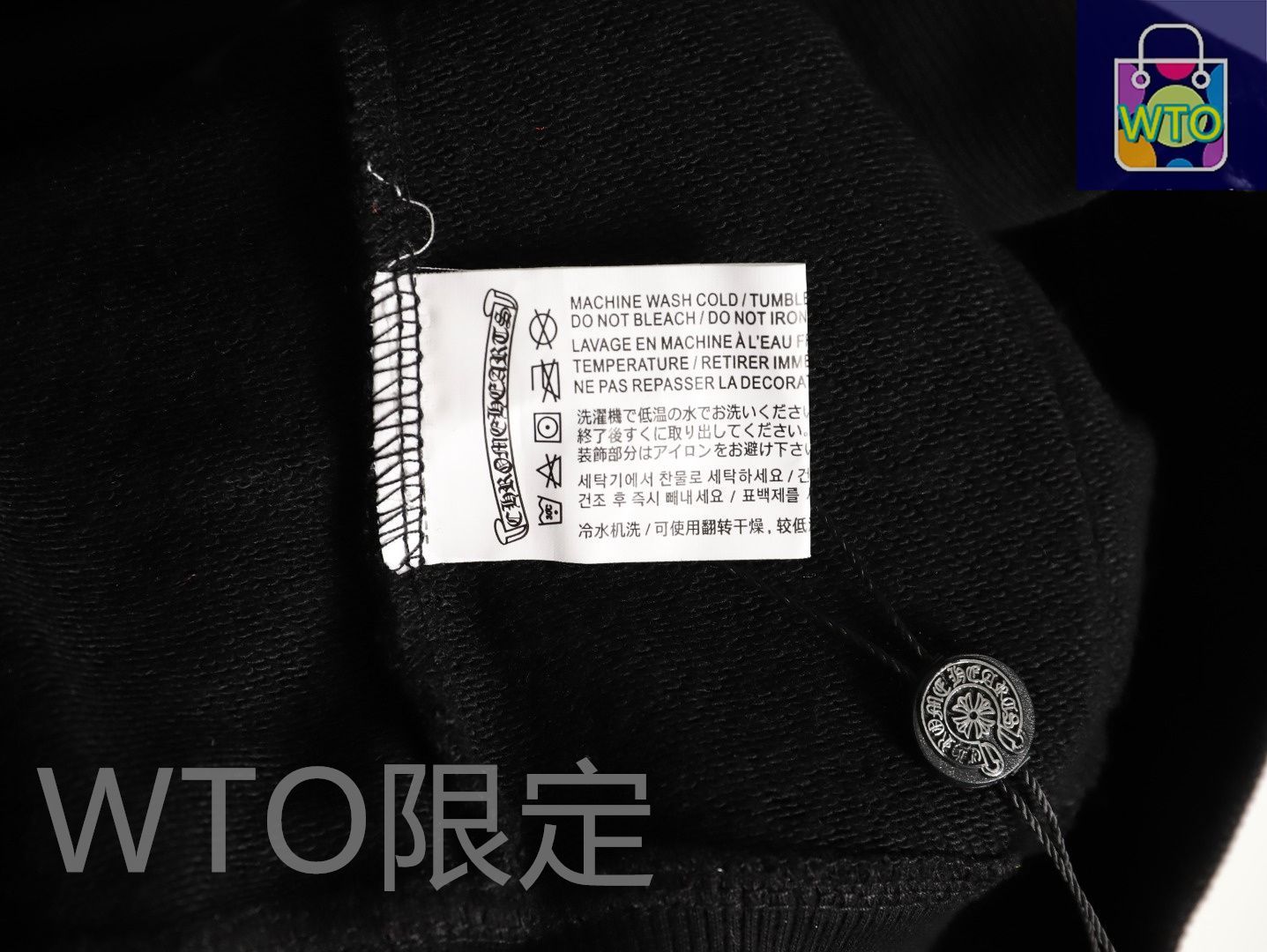 袖口サンスクリットプリントジッパージャケット 高密度柔らかい素材