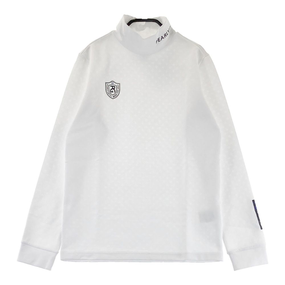サイズ 1 PEARLY GATES パーリーゲイツ モデル ハイネック 長袖Tシャツ 総柄 ホワイト系 240101553962 ゴルフウェア レディース ストスト