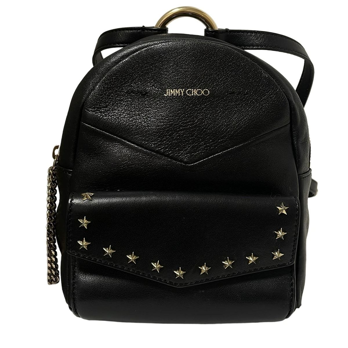 JIMMY CHOO(ジミーチュウ) リュックサック キャシー 黒 スタッズ