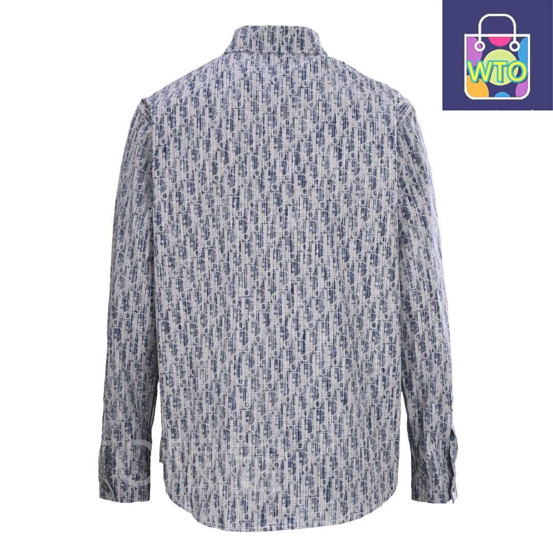  今日 Dior ディオール 満印レザープリントデニムシャツコートシリーズ 独自開発アルミボタン防錆アウター トップス トップス バレエ