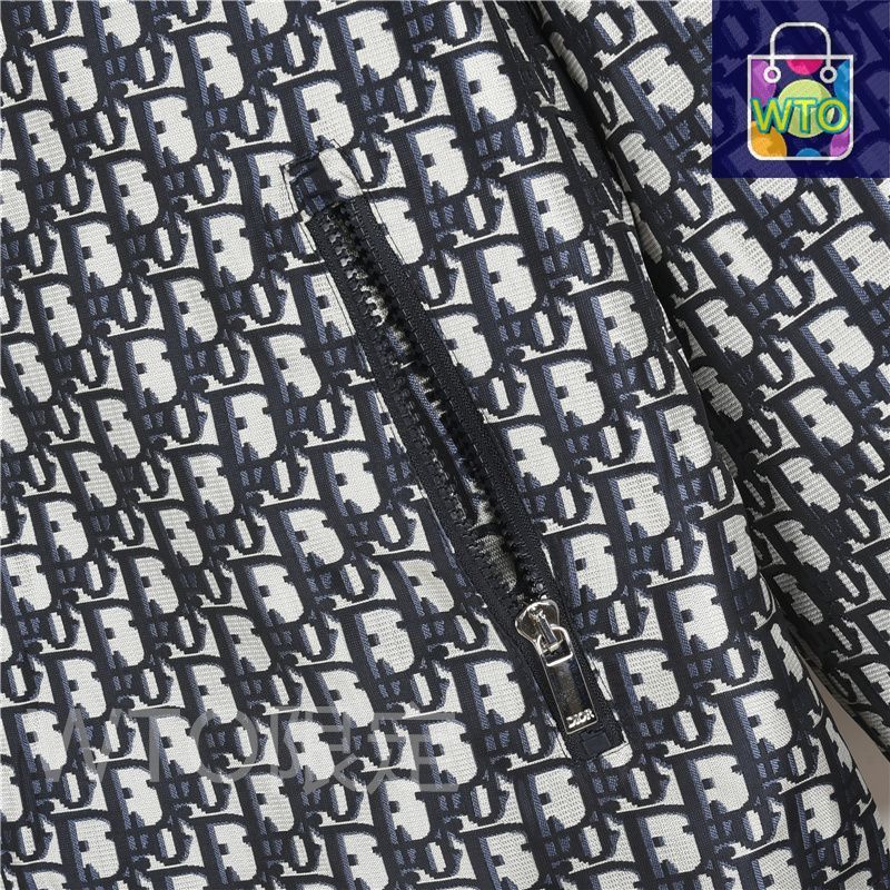  今日 Dior ディオール オールプリントレガシー柄腕ジッパーポケットフードジャケットシリーズ 軽量保温素材アウター トップス トップス バレエ