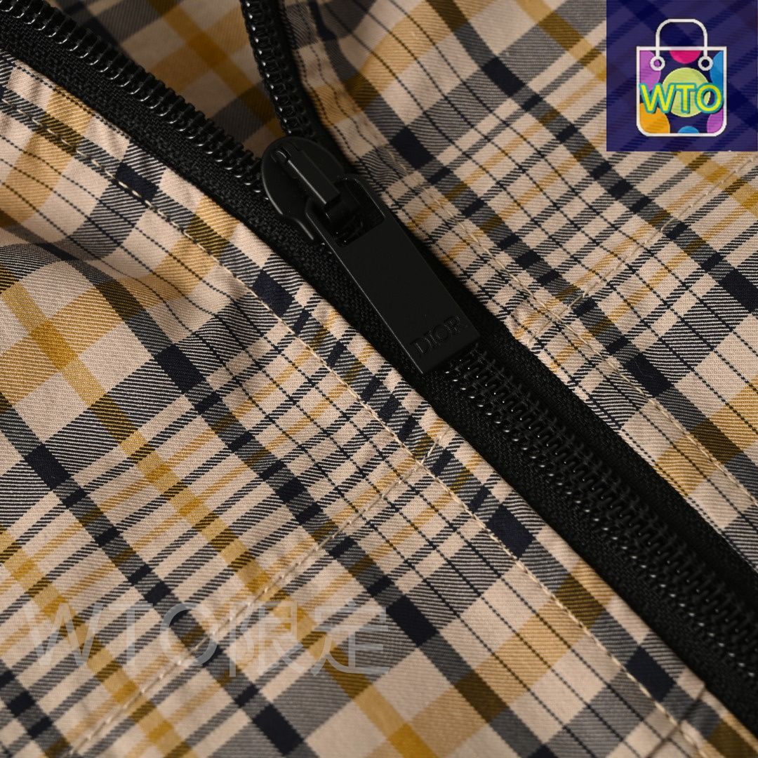 CD菱格縞混紡シャツコートシリーズ